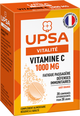 Vitamine C 1000 mg, comprimés effervescents