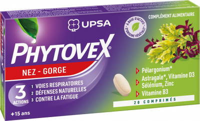 PHYTOVEX® COMPRIMÉS NEZ GORGE 3 ACTIONS 