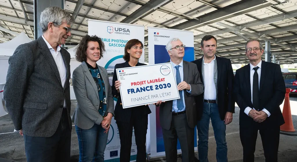 UPSA inaugure des ombrières photovoltaïques sur son site de Gascogne