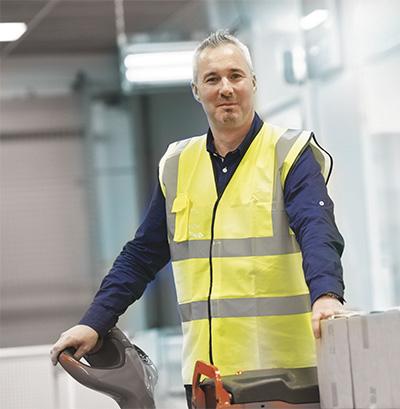 Sébastien, Responsable préparation des commandes