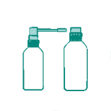 Flacons de sirop ou de spray & leur bouchon