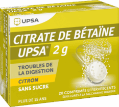 CITRATE DE BÉTAÏNE LEMON UPSA® 2 g WITHOUT SUGAR